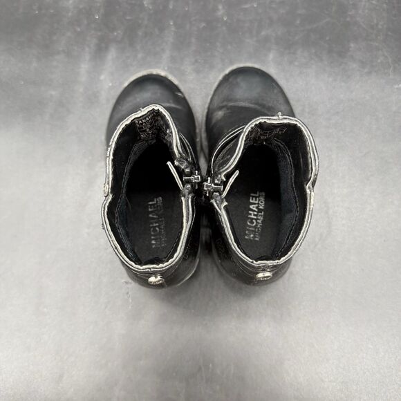 Michael Kors Black Ranahan Bootie Toddler Girls Size 6 - Picture 5 of 7